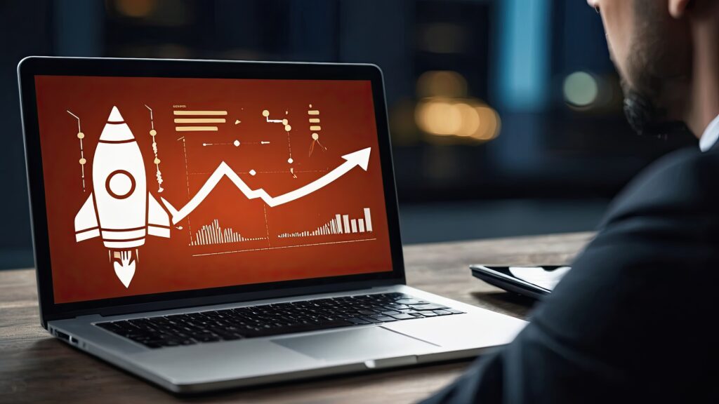 a man seeing boost on his online presence